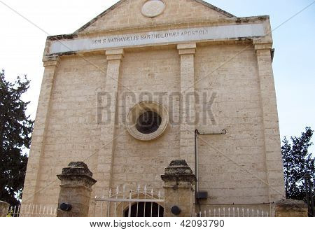 Kirkon apostoli Nathanael Bartholomew Cana, Israel