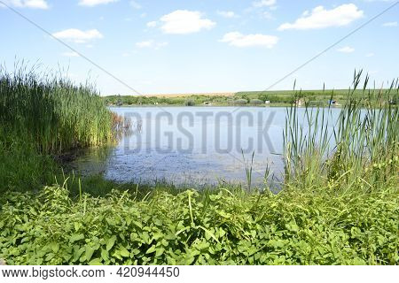Vrdnik, Serbia - March 02. 2013: Panorama Of An Artificial Lake Called - Borovacko Lake Near The Voj