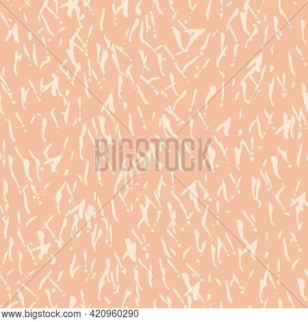 Seamless Pattern With Spots, Stripes, Strokes Painted With Ink And Mascara. Background For Scrapbook