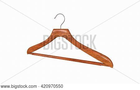 Cloth Hanger. 3d Illustration Isolated On White Background