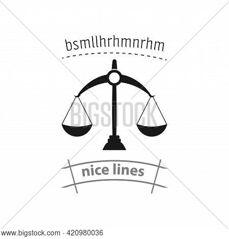 Libra Icon. Scales Simple Vector Icon. Libra Isolated Icon