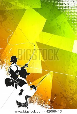 พื้นหลังตกปลา