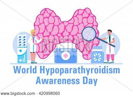 World Hypoparathyroidism Day Concept Vector. Medical, Health Care Event
