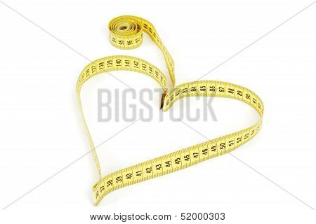 Tape Measure Heart Shape
