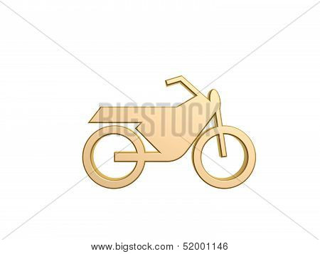Golden Motorcycle