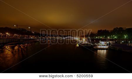 Vista de noche de Seine