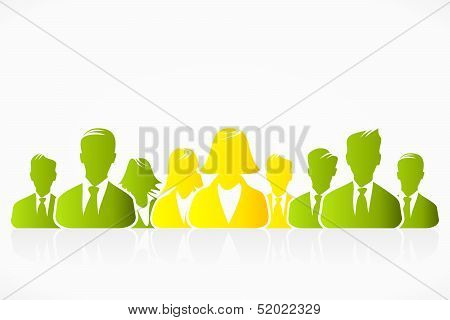Business people silhouettes