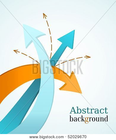 Business Background With Color Arrows.