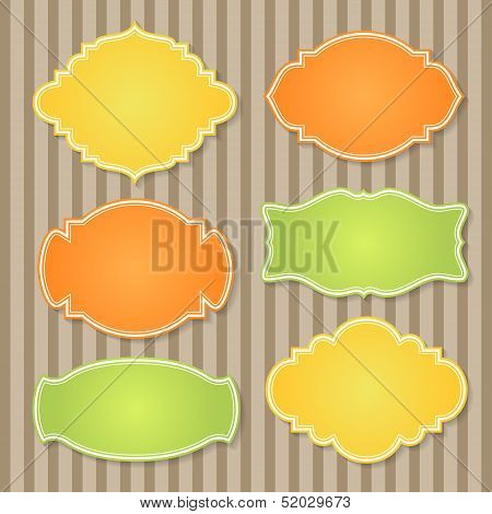 Vector Set Of Vintage Frames