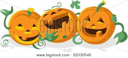 Happy pumpkins