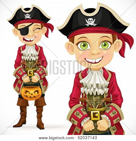 Cute Boy Dressed As Pirate Trick Or Treat.jpg