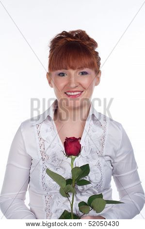 Girl With A Rose
