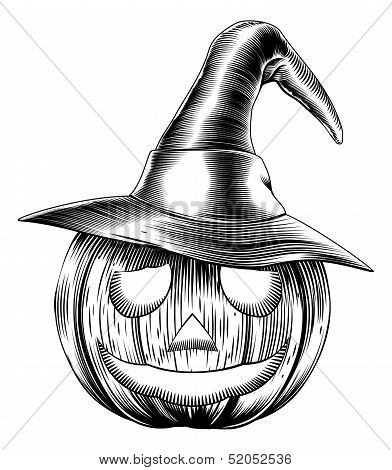 Vintage Friendly Halloween Pumpkin