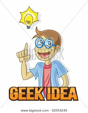 Geek Idea Character Design Mascot