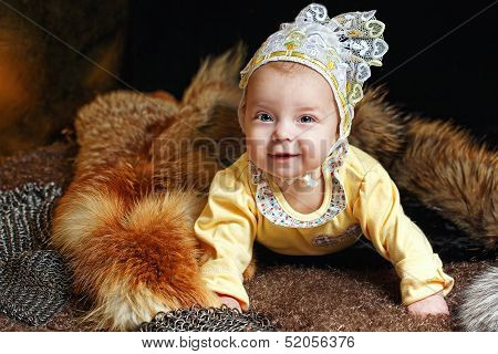 Baby, Fox Pelt And Hauberk
