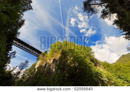 Slizza (gailitz) Canyon In Tarvisio Italy