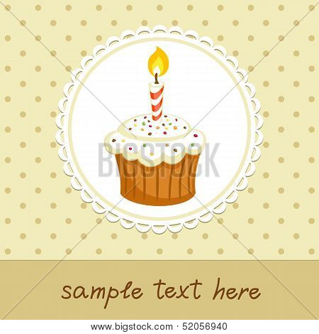 Cupcake With Candle