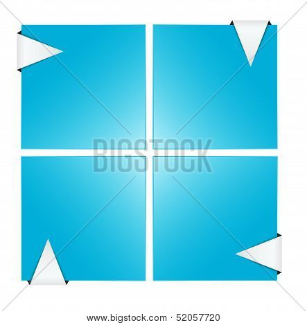 The four blank square template