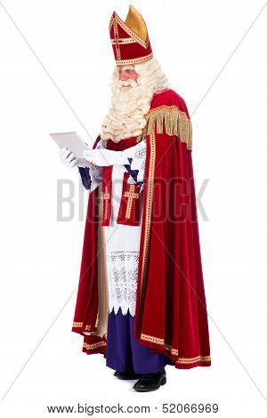 Sinterklaas With A Tablet