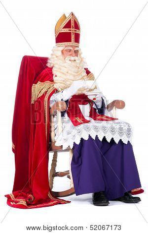 Sinterklaas On His Chair