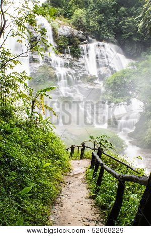 Wachirathan Waterfalls , Inthanon Chiangmai Thailand
