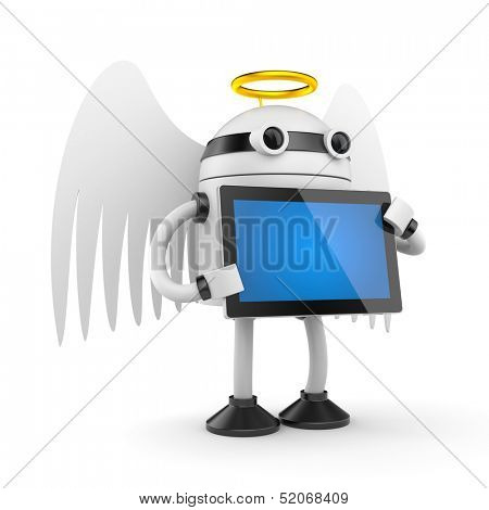 Robot angel with PAD
