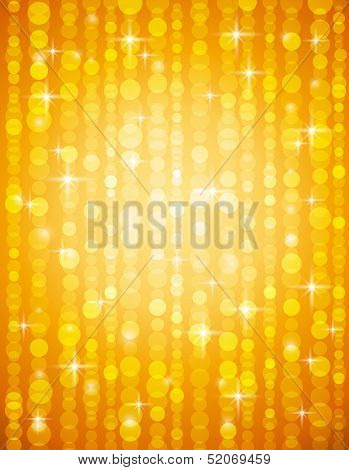 Golden Brightnes Illustration Suitable For Christmas Or Disco Backround, Vector