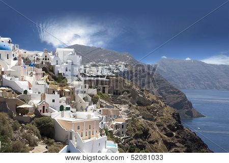 View Of Santorini's Island