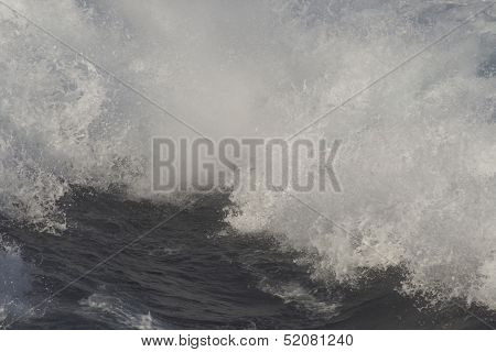 Foamy Trace From A Catamaran