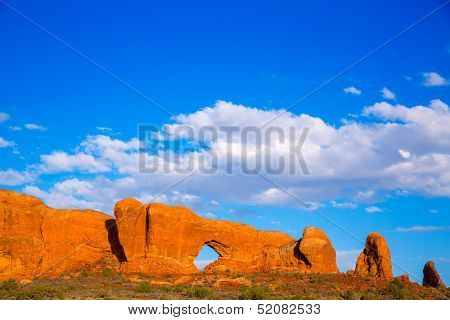 Arches National Park North Window section in Moab Utah USA
