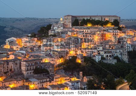 Ragusa Ibla in the evening
