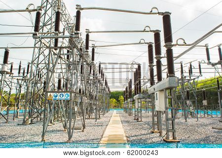 Power station for making electric energy