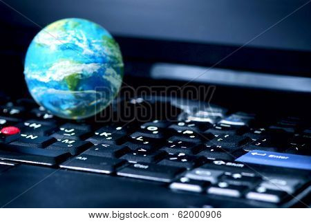 Concept of global internet connectivity or international business