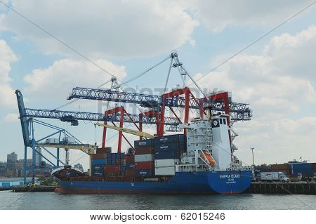Red Hook Container Terminal in Brooklyn