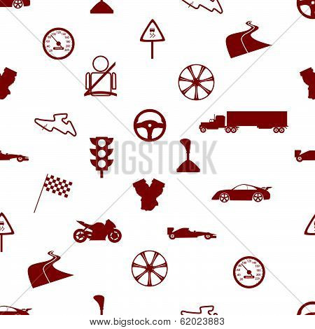 automotive icon pattern eps10