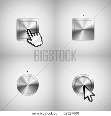 Metallic Buttons