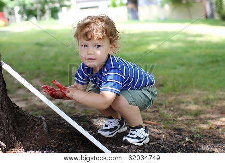 Child Art Fingerpainting