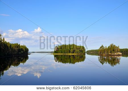 Morning Calm. Lake Engozero, North Karelia, Russia