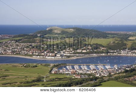 Pohled z vrcholu hory Conwy
