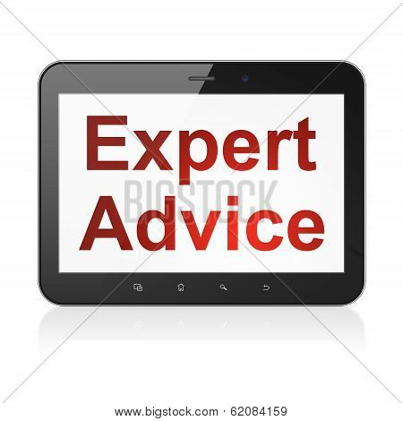 Law concept: Expert Advice on tablet pc computer