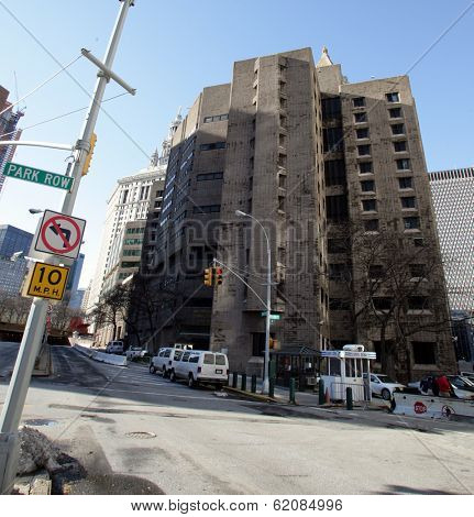 NEW YORK CITY - DECEMBER 27: The Metropolitan Correctional Center (MCC) in New York City, New York, on Sunday,  December 27, 2009.