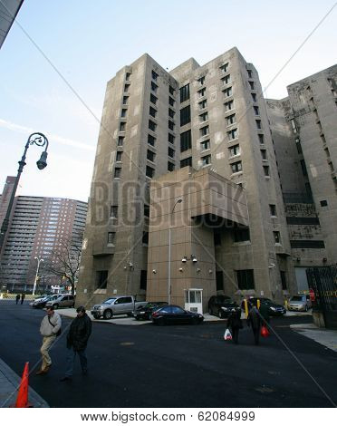 NEW YORK CITY - DECEMBER 27: The Metropolitan Correctional Center (MCC) in New York City, New York, on Sunday,  December 27, 2009.