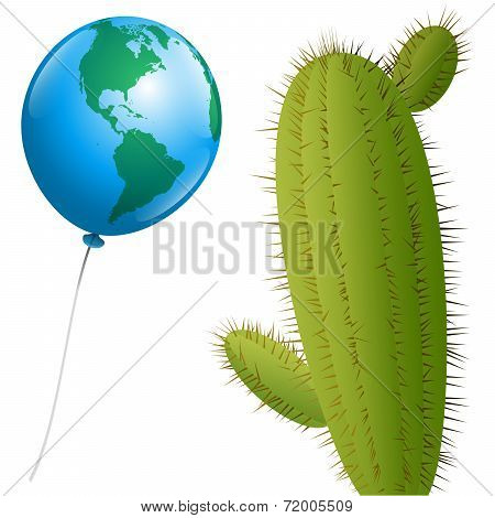 Balloon America Cactus