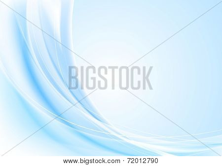 Bright abstract vector waves background. Gradient mesh and blend included