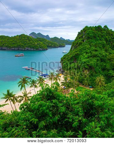 Angthong national marine park close to Koh Samui, Thailand