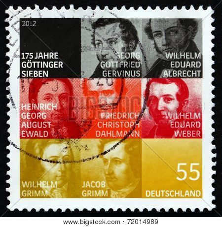 Postage Stamp Germany 2012 The Gottingen Seven