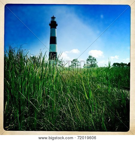 Instagram filtered image of Bodie Lighthouse, Outer Banks, North Carolina