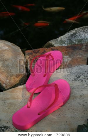 Pembe Flip flop