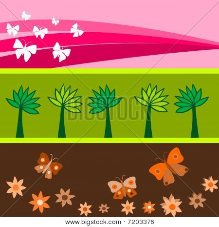Spring banners