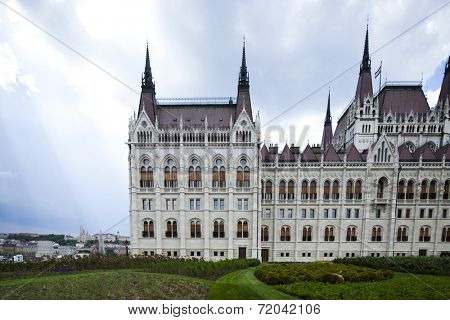 Budapest, view of parliament,Hungary 